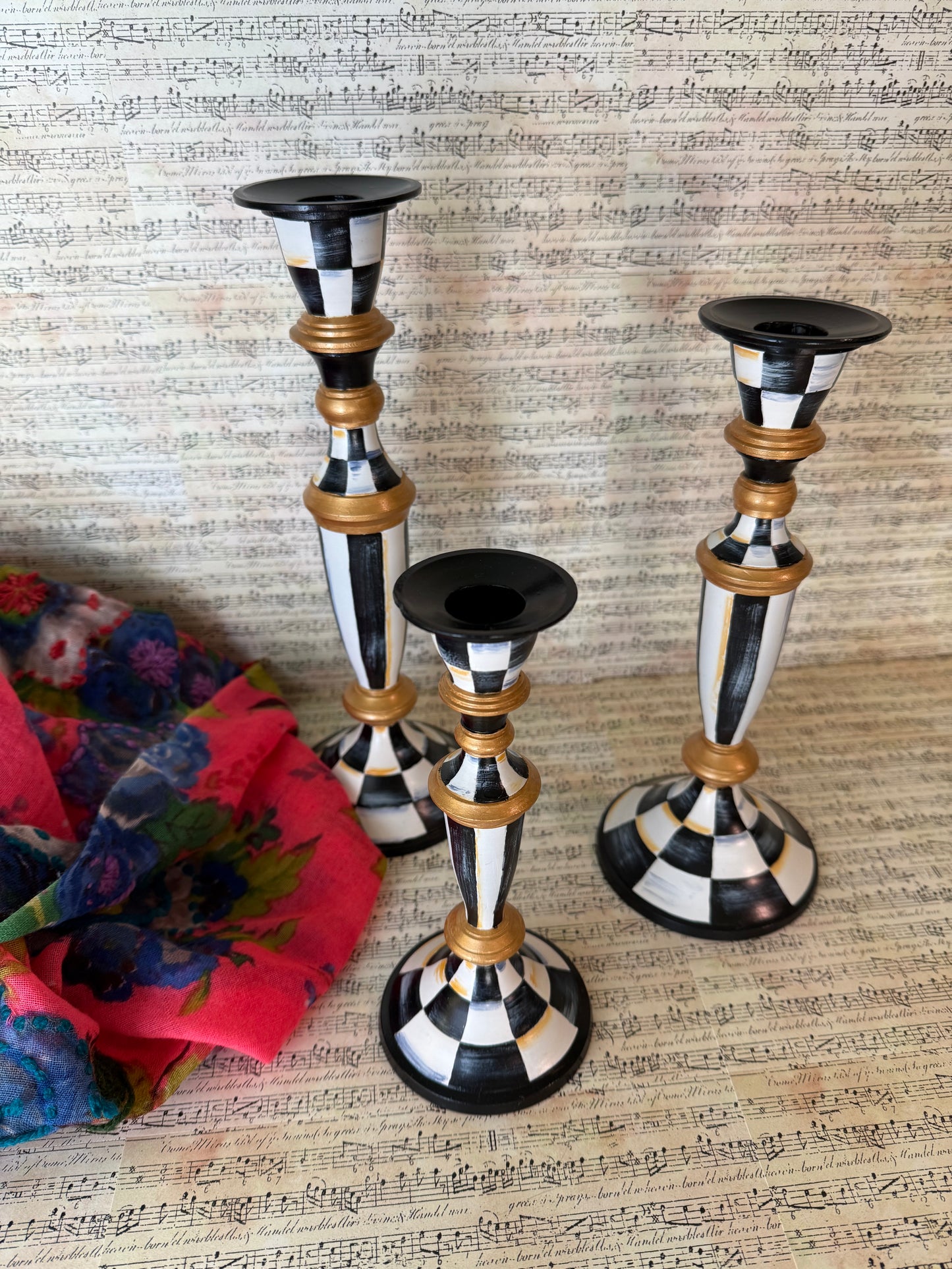 Classic Taper Candlesticks, Set of 3