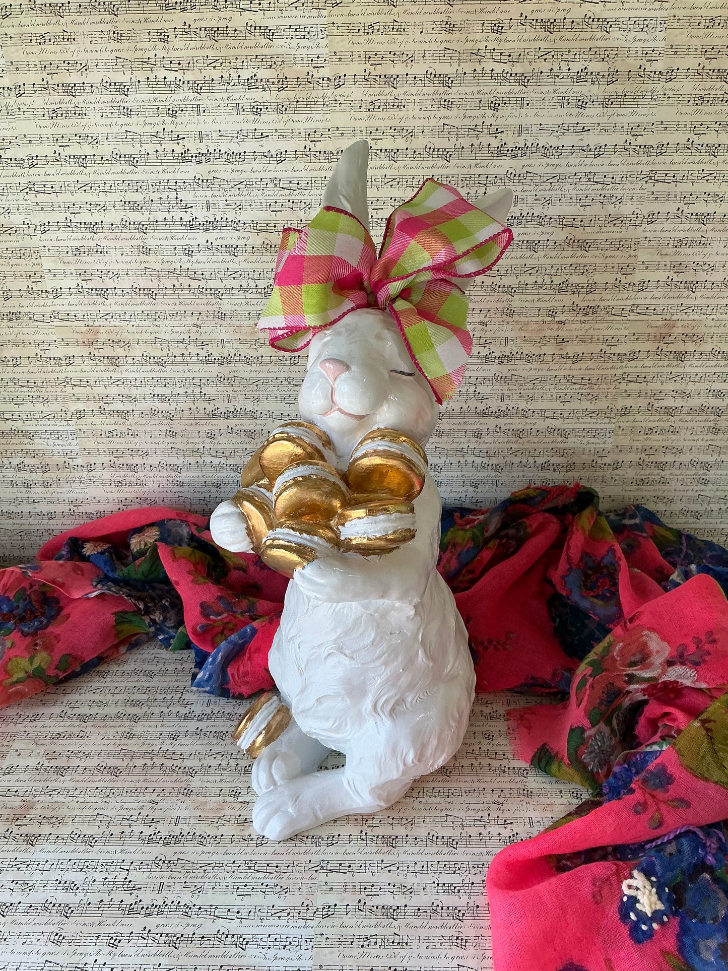 White Rabbit With Macarons