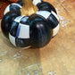 Black and White Checkered Pumpkin