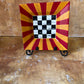 Checkered and striped plate/plaque