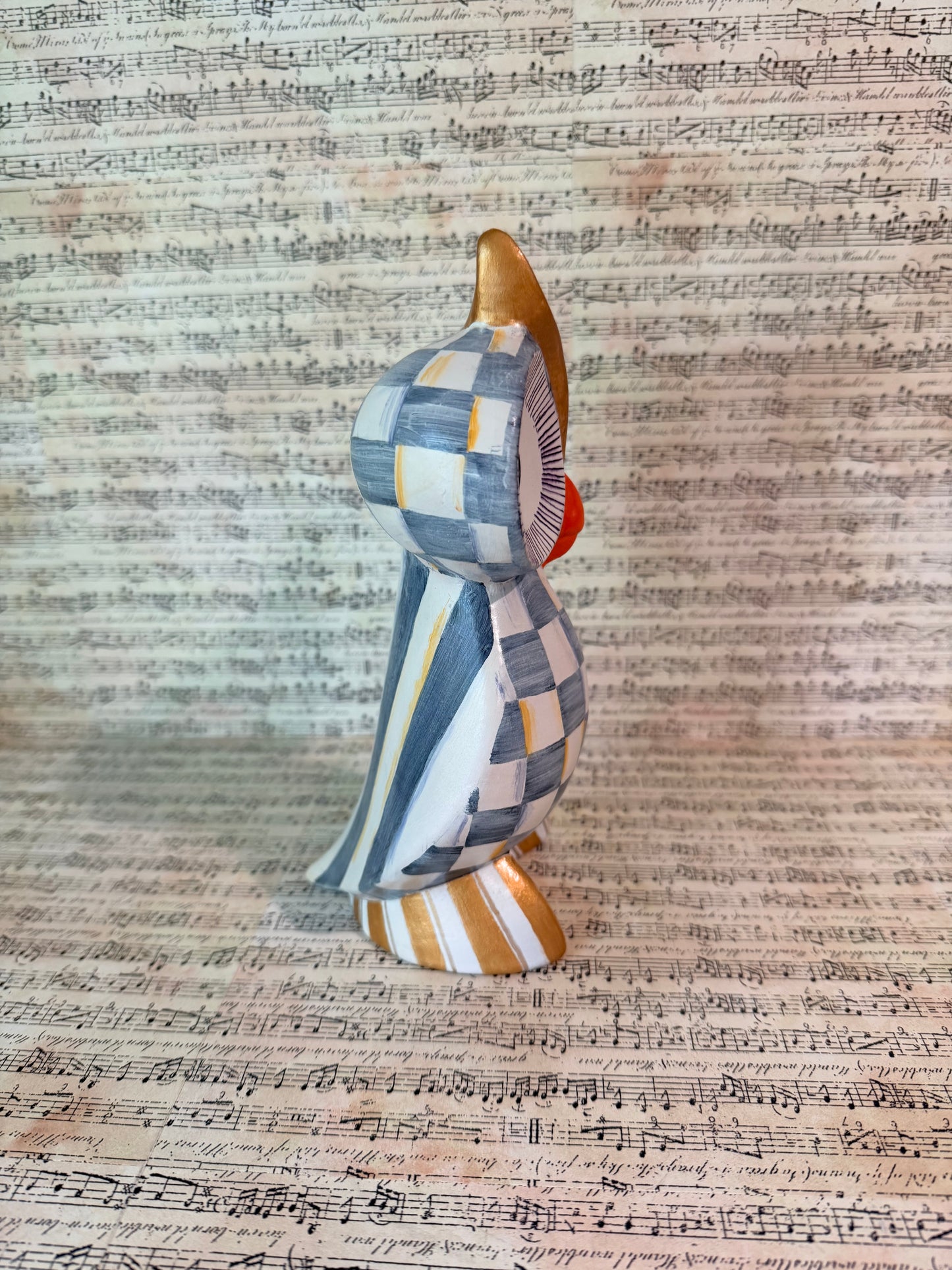 Big-Eyed Owl Figurine