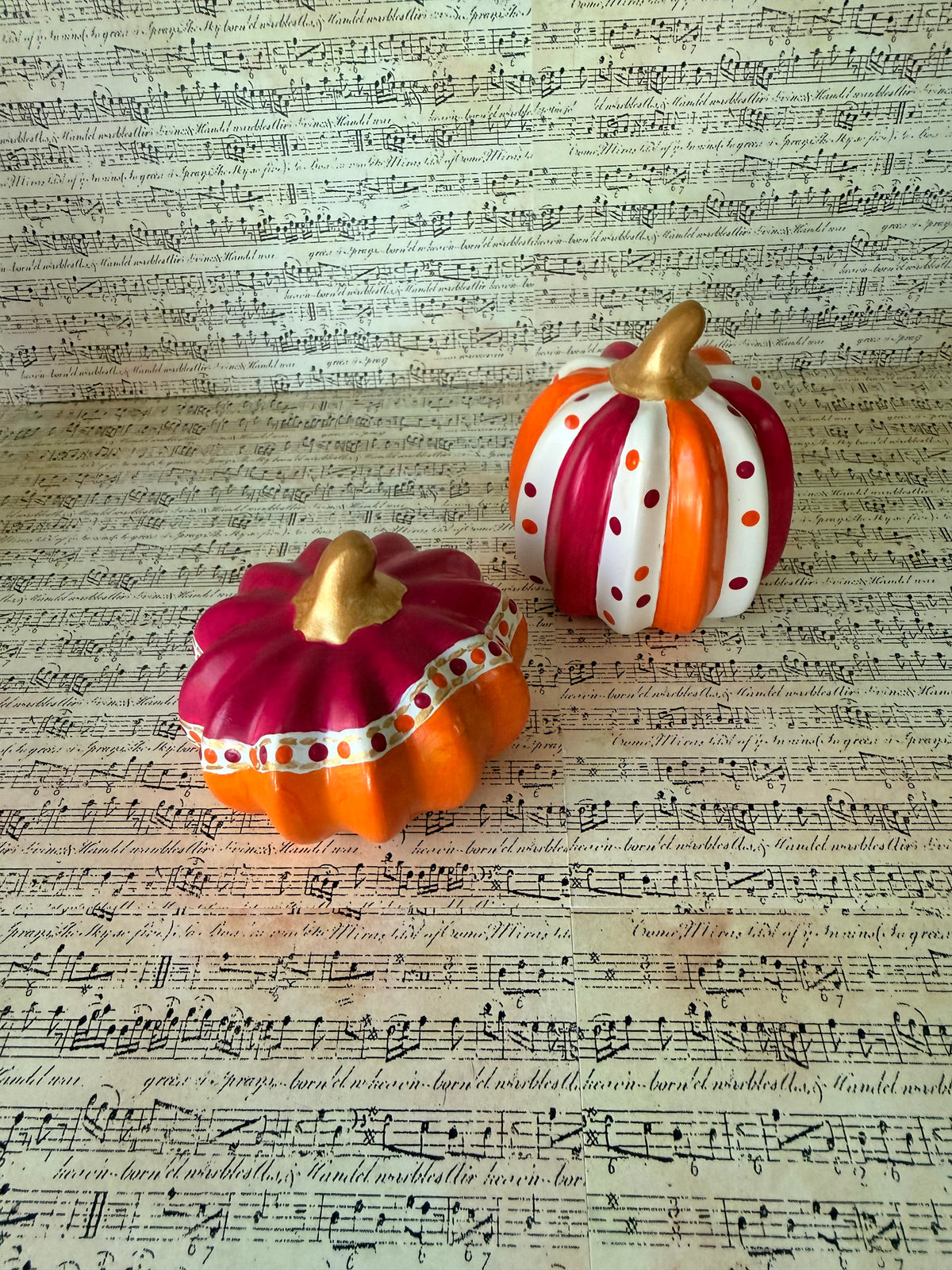 Pumpkins, Orange & Magenta