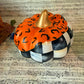 Black and White Checkered Pumpkins with Leopard Pattern