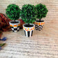 Hand Painted Faux Boxwood Topiary