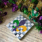 Mardi Gras Fleur de Lis Plaque