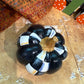 Black and White Checkered Pumpkin