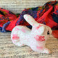 Pink Checked and Floral Bunny