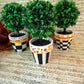 Hand Painted Faux Boxwood Topiary
