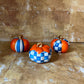 Blue, White and Orange Pumpkins