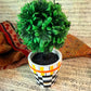 Hand Painted Faux Boxwood Topiary