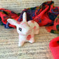 Pink Checked and Floral Bunny