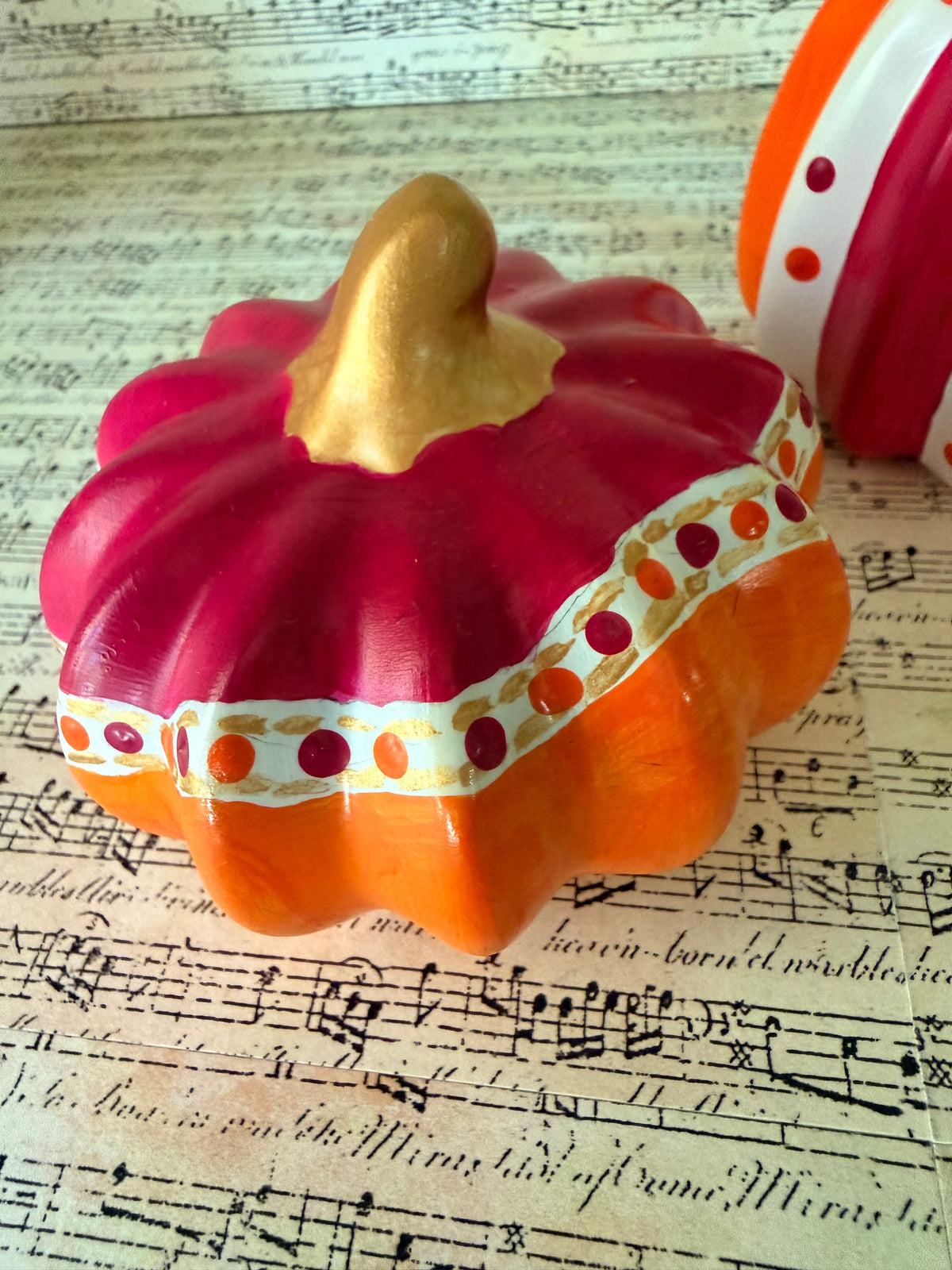 Pumpkins, Orange & Magenta
