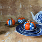 Blue, White and Orange Pumpkins