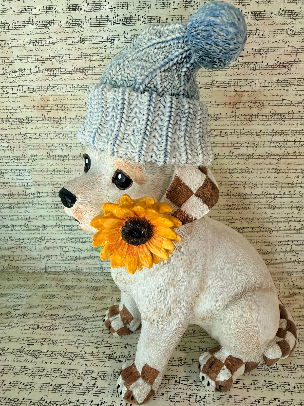 Hand Painted Daisy Dog