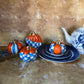 Blue, White and Orange Pumpkins