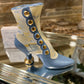 Whimsical Victorian  Boot Vase/Figurine